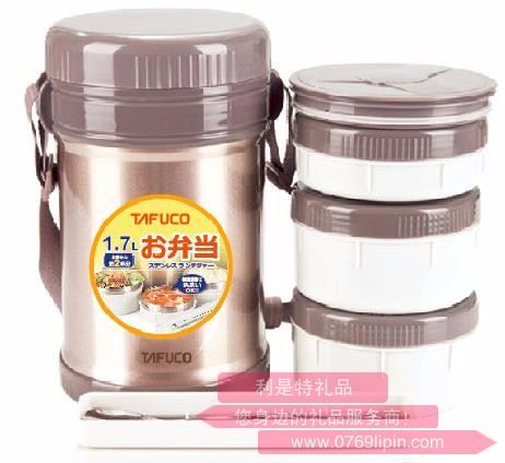不銹鋼真空保溫飯盒（304+PP雙內(nèi)容器）