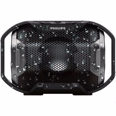 飛利浦（PHILIPS）SB300無(wú)線藍(lán)牙音箱 便攜迷你音響 兼容蘋(píng)果/三星手機(jī)/電腦/車(chē)載小音響 免提通話 黑色
