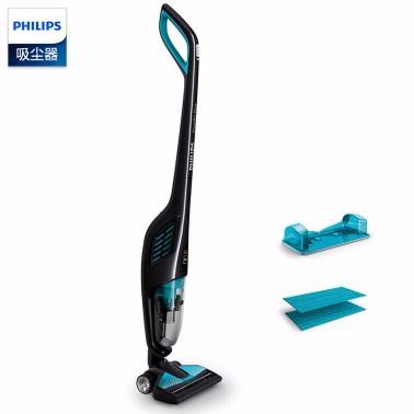 飛利浦（PHILIPS）吸塵器家用無(wú)線立式手持吸塵機(jī)大功率車用吸拖一體干濕兩用 黑色FC6401/81-40分鐘18V