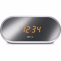 飛利浦（PHILIPS）AJ1000 時(shí)鐘收音機(jī) 雙鬧鐘LED顯示屏 白色