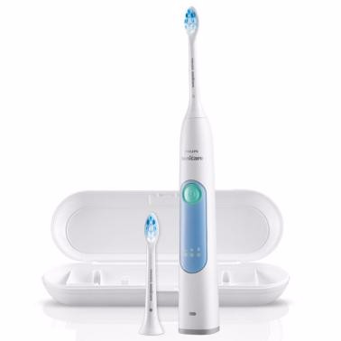 飛利浦（PHILIPS）電動(dòng)牙刷HX6616/50 成人充電式牙齦護(hù)理型聲波震動(dòng)牙刷 炫感冰藍(lán)