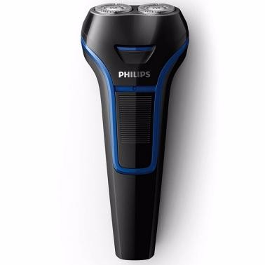 飛利浦（PHILIPS）電動(dòng)剃須刀充電式男士刮胡刀胡須刀剃胡刀雙刀頭水洗干濕兩用 航海藍(lán)S100/02-經(jīng)典標(biāo)準(zhǔn)型