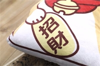 財(cái)犬迎春（紅色燙金）