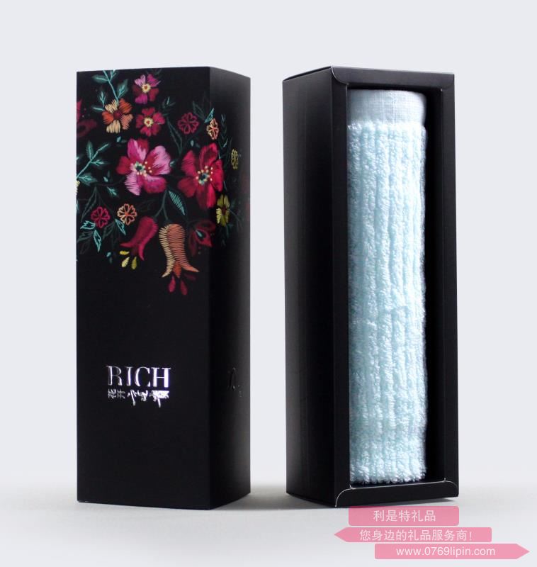 花妖之單條抽盒條紋毛巾