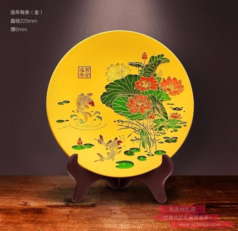 9寸流通類連年有余工藝擺件