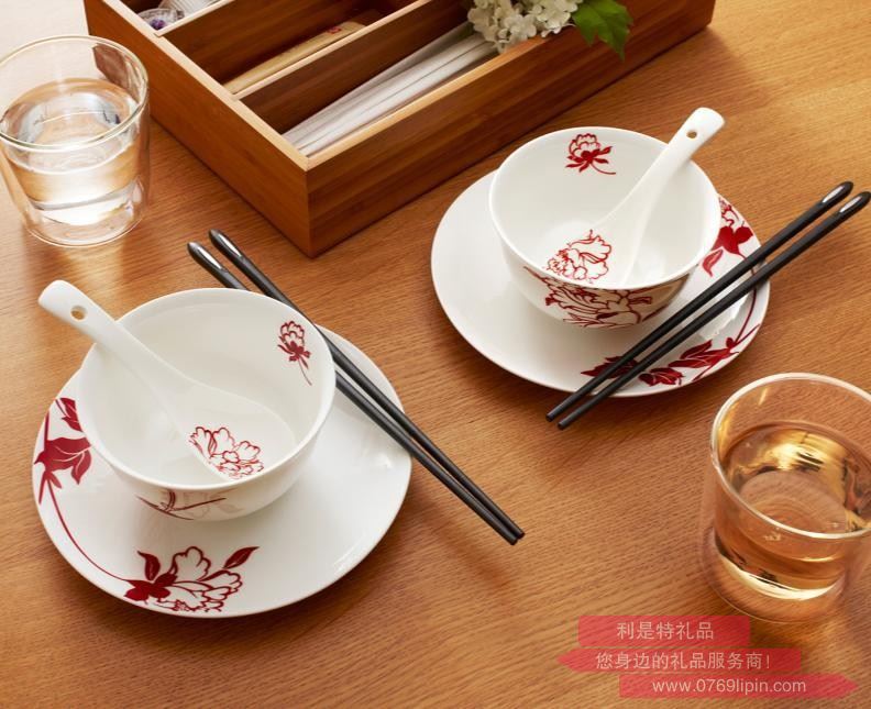 盛世牡丹骨瓷餐具8件禮盒TA030102007ZZ