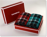 蘇格蘭格子面巾禮盒-綠 TA310701206ZZ