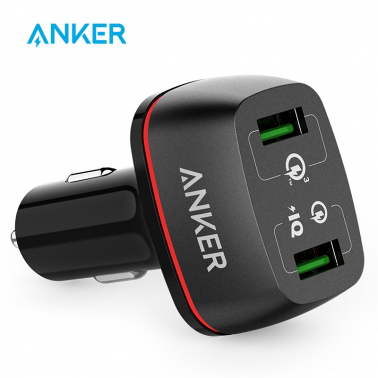 Anker安克 雙口手機充電器可用車載充電