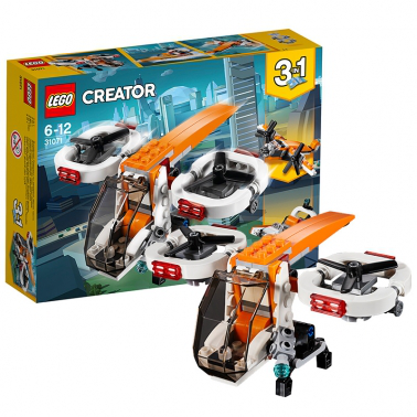 LEGO/樂(lè)高 創(chuàng)意百變系列 6歲-12歲 雙旋翼無(wú)人機(jī) 31071 兒童 積木 玩具LEGO