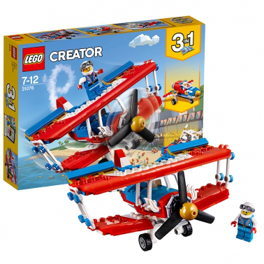 LEGO/樂(lè)高 玩具 創(chuàng)意百變組 Creator 7歲-12歲 超膽俠特技飛機(jī) 31076 積木LEGO