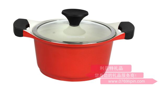 樂(lè)扣樂(lè)扣不粘無(wú)煙鍋酷菲偲雙耳平底湯鍋  LCA2202D