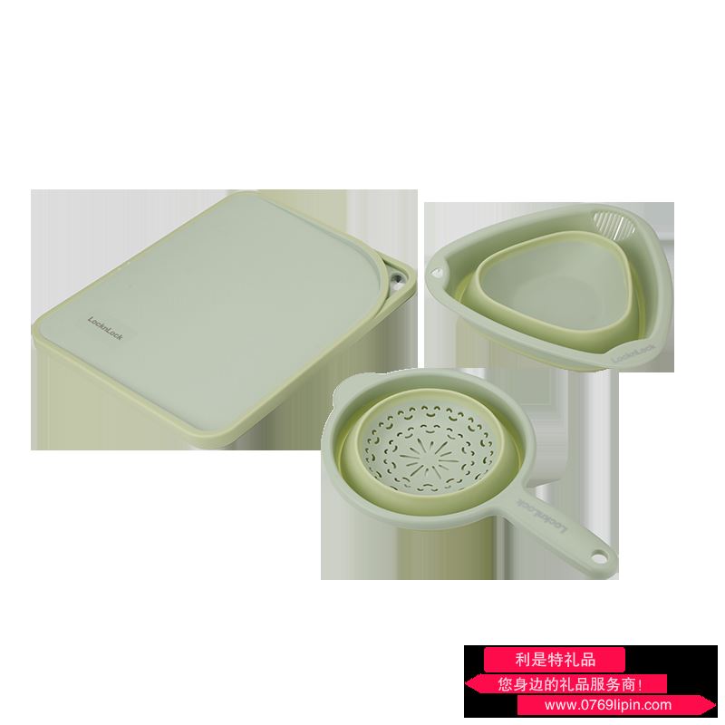 CSC560S101GRNFU  樂(lè)扣樂(lè)扣 廚房工具三件套（綠色）
