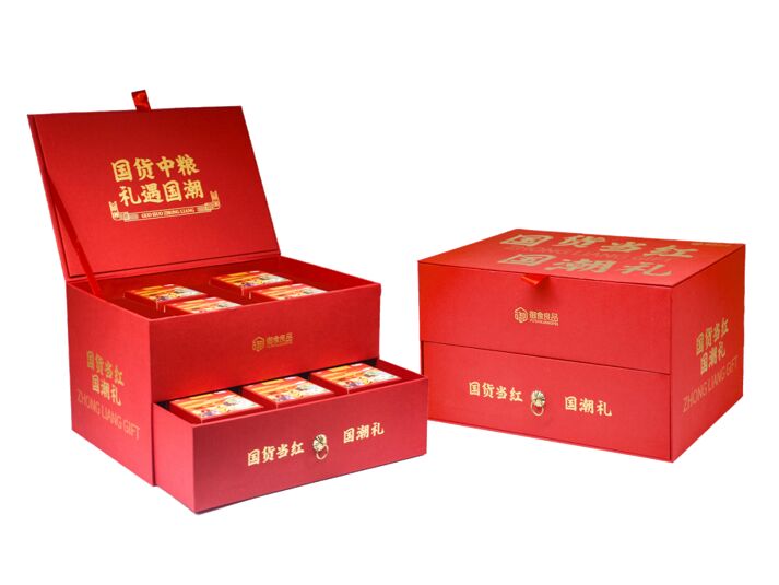 國貨當(dāng)紅·中糧糧小買創(chuàng)意雙層抽屜精裝中秋禮盒A1