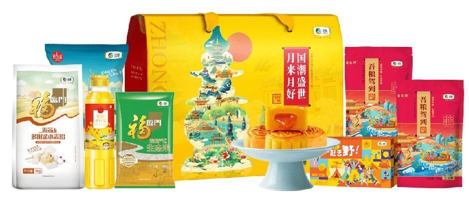 國(guó)潮盛世·月來(lái)月好中糧糧油大禮包A1