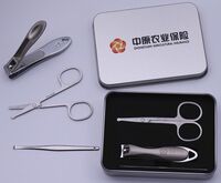 大號(hào)高跟鞋耳挖鼻毛剪3件套鐵盒裝