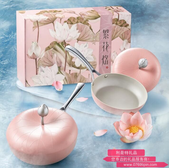 溪畔芳荷荷花炒鍋 32cm