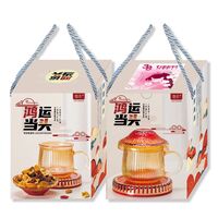 鴻運當頭創(chuàng)意蘑菇杯+杯蓋（小食盤）+恒溫墊三件套