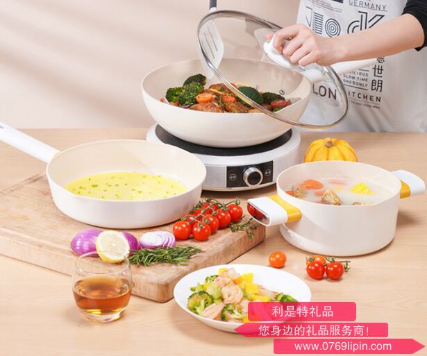 銀月麥飯石不粘鍋三件套 DFS-TZ952B