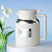 星巴克鈴蘭款徽章保溫壺米白色1240ml