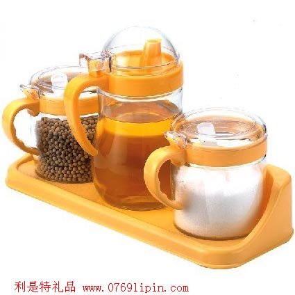 時(shí)尚調(diào)味瓶(玻璃三件套)