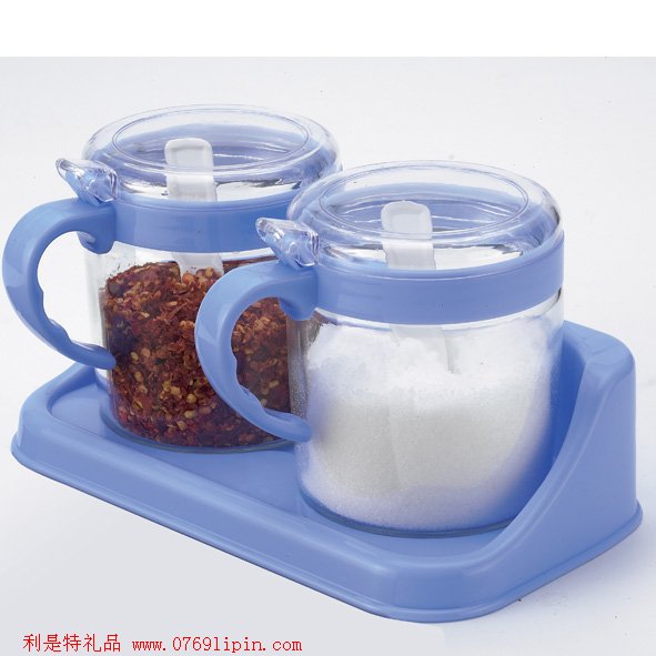 時尚調味瓶(玻璃二件套)