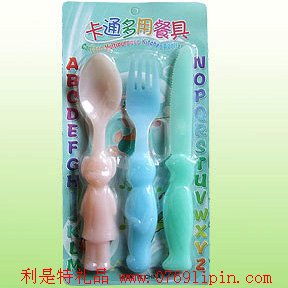 卡通多用餐具