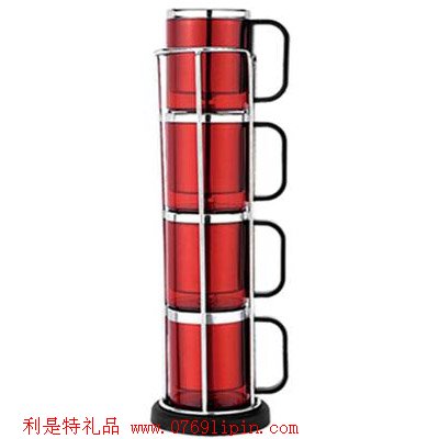 四件套外塑咖啡杯