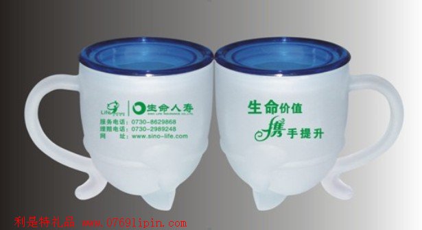 磨砂貓杯帶蓋