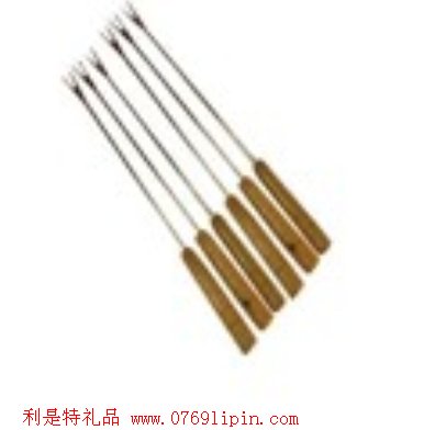SM-S097     六支木柄烤叉