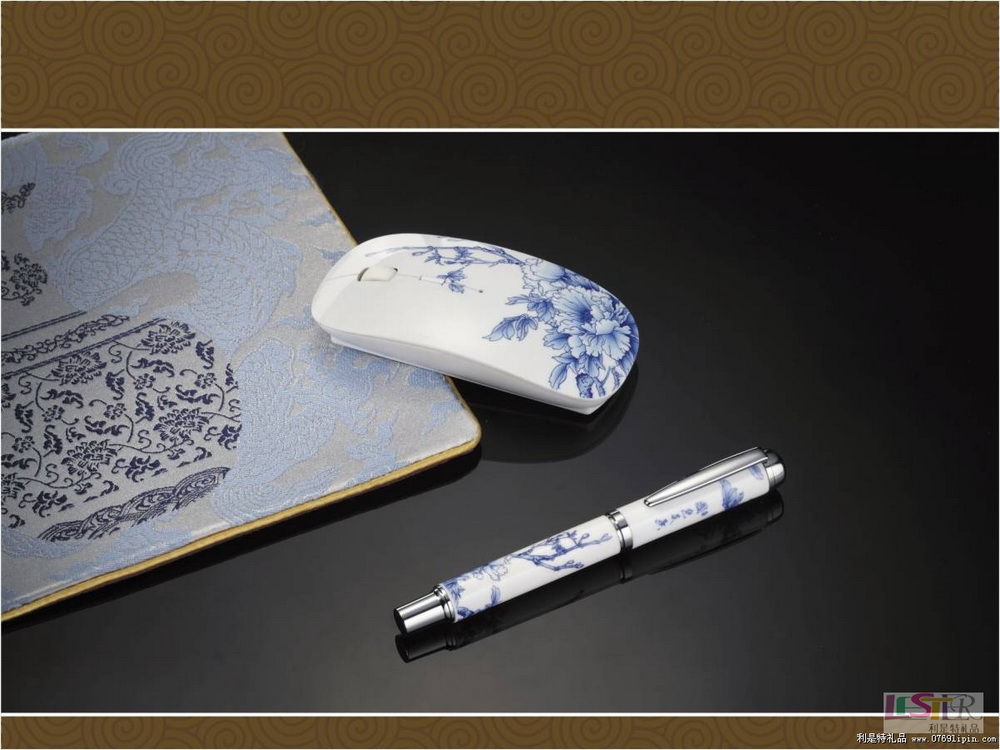 國色天香筆鼠標(biāo)鼠標(biāo)墊三件套
