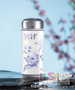 國色天香保溫杯筆兩件套