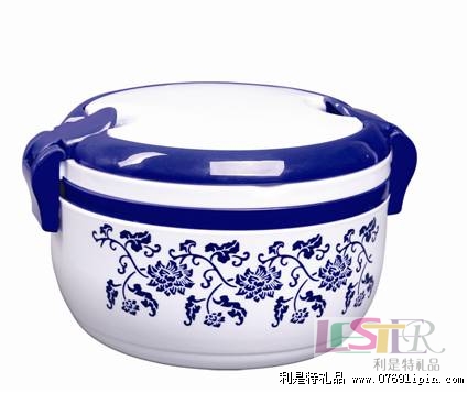 圓形手提單層飯盒